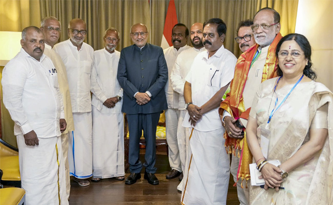 VP Radhakrishnan discusses further deepening of bilateral ties with Sri Lankan President Dissanayake